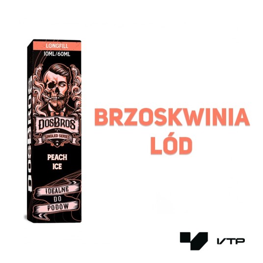 *Longfill Dos Bros - Peach Ice 10ML -zdjęcie numer 2