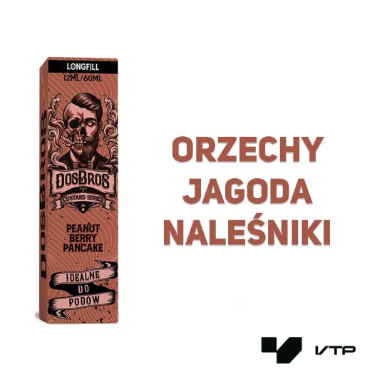*Longfill Dos Bros - Peanut Berry Pancake 10ML -zdjęcie numer 2