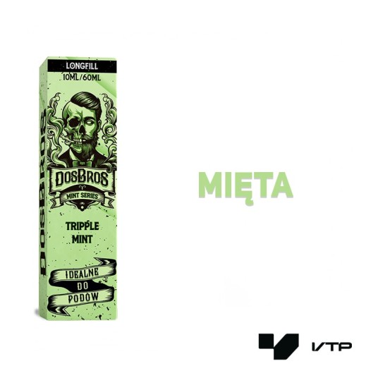 *Longfill Dos Bros - Tripple Mint 10ML -zdjęcie numer 2