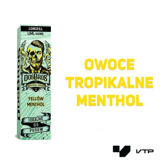 *Longfill Dos Bros - Yellow Menthol 10ML -zdjęcie numer 2