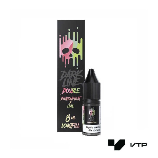 **Longfill DOUBLE DARK LINE - DRAGONFUIT LIME 8ML -zdjęcie numer 1
