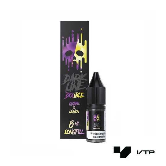 **Longfill DOUBLE DARK LINE - GRAPE LEMON 8ML -zdjęcie numer 1