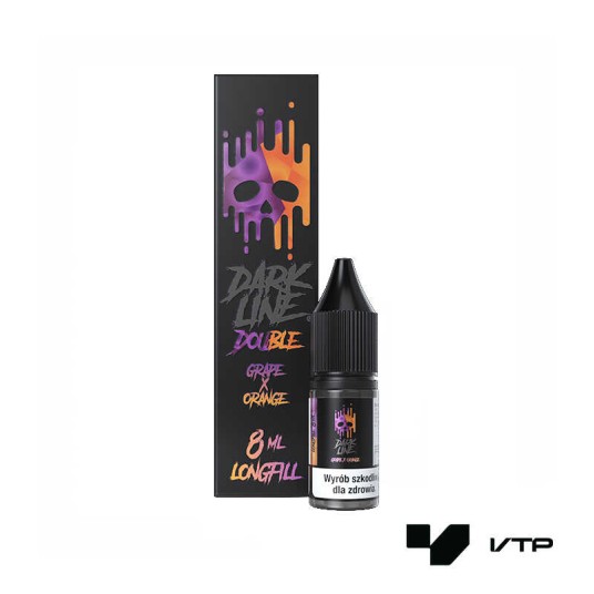 **Longfill DOUBLE DARK LINE - GRAPE ORANGE 8ML -zdjęcie numer 1