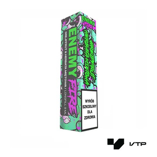 **Longfill Enemy Fire - Grejp Herb Mię 9/10 ml -zdjęcie numer 1