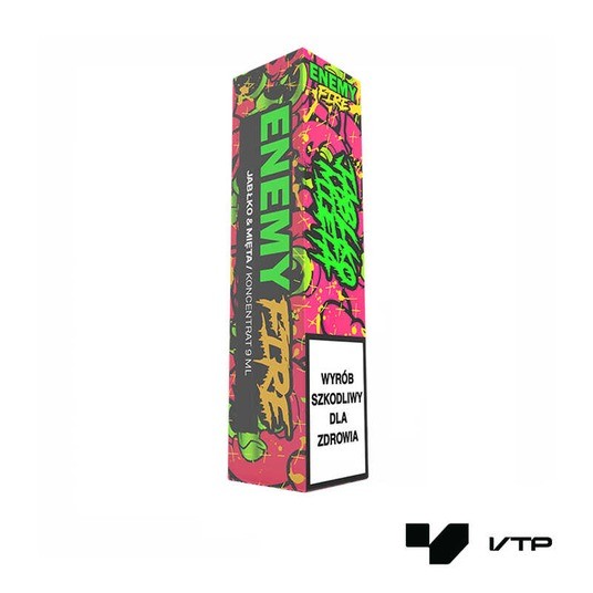 **Longfill Enemy Fire - Jabłko Mięta 9/10 ml -zdjęcie numer 1