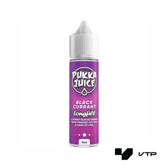 *Longfill PUKKA JUICE - BLACKCURRANT 9ml -zdjęcie numer 1