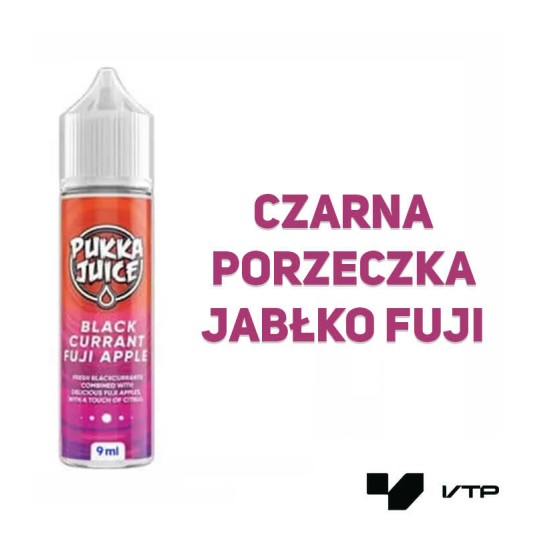 *Longfill PUKKA JUICE - BLACKCURRANT FUJI APPLE 9m -zdjęcie numer 2