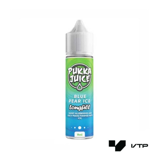 *Longfill PUKKA JUICE - BLUE PEAR ICE 9ml -zdjęcie numer 1