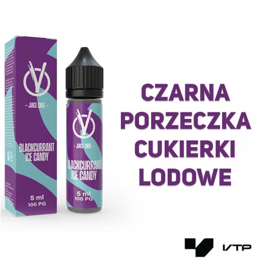 *LONGFILL VJUICE CORE - BLACKCURRANT ICE CANDY 5ML -zdjęcie numer 2