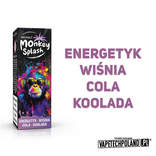 *MONKEY SPLASH - Energetyk Wiśnia Cola Koolada 20 -zdjęcie numer 2