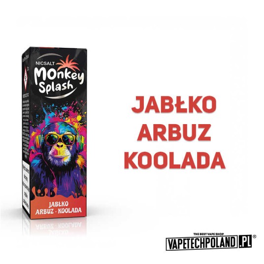 *MONKEY SPLASH - Jabłko Arbuz Koolada 20MG 10ML -zdjęcie numer 2