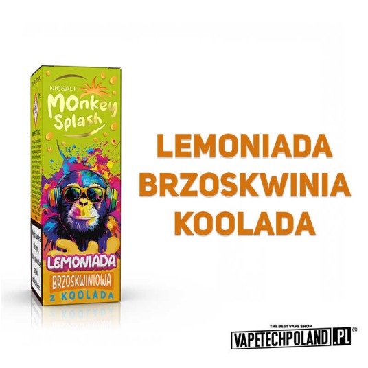 **MONKEY SPLASH - Lemoniada brzoskwiniowa Kool 20 -zdjęcie numer 2