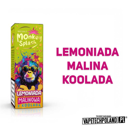 *MONKEY SPLASH - Lemoniada malinowa Koolada 20MG -zdjęcie numer 2