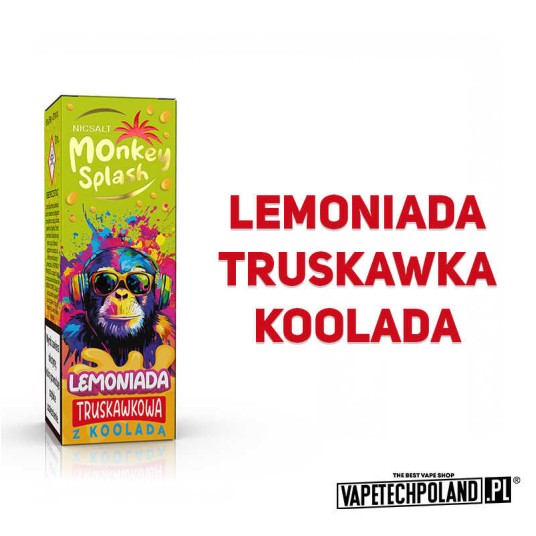 **MONKEY SPLASH - Lemoniada truskawkowa Kool 20MG -zdjęcie numer 2