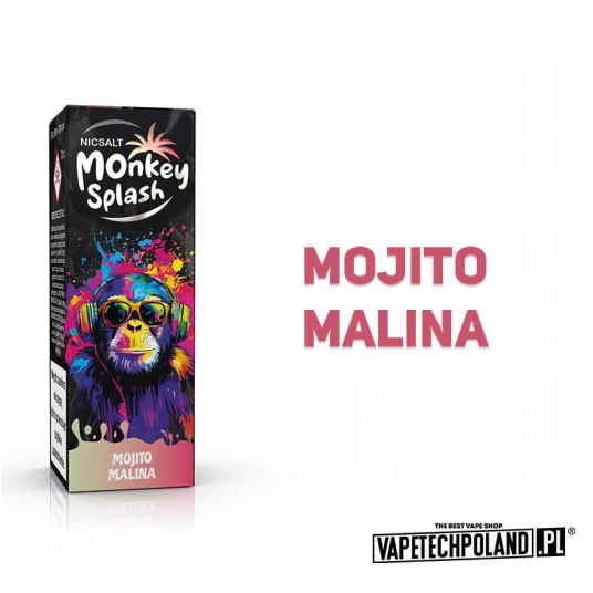 *MONKEY SPLASH - Mojito Malina 20MG 10ML -zdjęcie numer 2