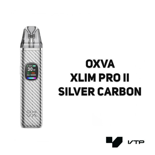 OXVA Xlim Pro II Kit - Silver Carbon -zdjęcie numer 2