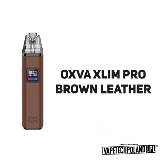 OXVA Xlim Pro Kit - Brown Leather -zdjęcie numer 2