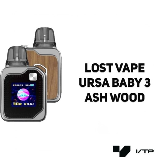 Pod Lost Vape Ursa Baby 3 - Ash Wood -zdjęcie numer 2