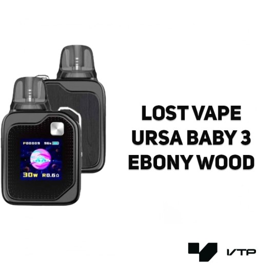 Pod Lost Vape Ursa Baby 3 - Ebony Wood -zdjęcie numer 2