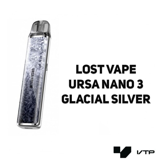 Pod Lost Vape Ursa Nano 3 - Glacial Silver -zdjęcie numer 2
