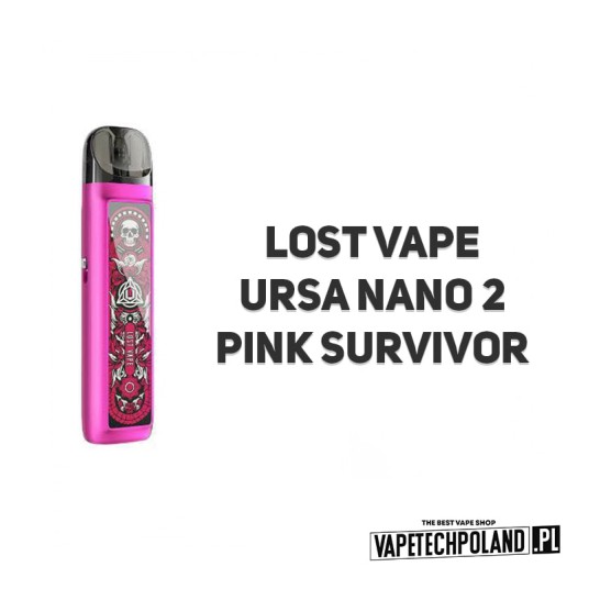 Pod Lost Vape Ursa Nano II - Pink Survivor -zdjęcie numer 2