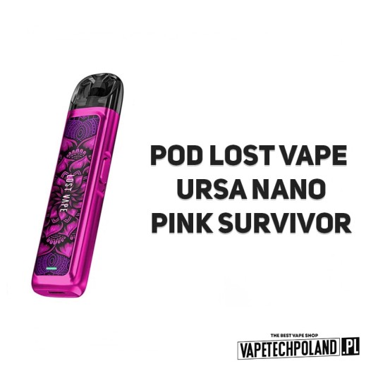 Pod Lost Vape Ursa Nano - Pink Survivor -zdjęcie numer 2