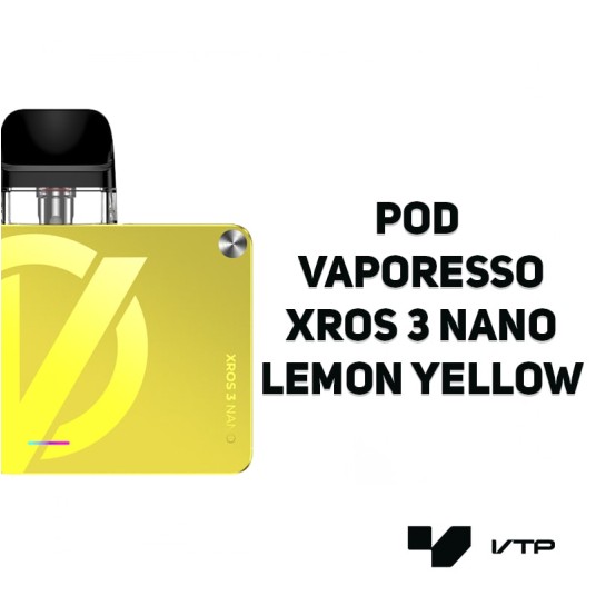 POD Vaporesso Xros 3 Nano - Lemon Yellow -zdjęcie numer 2