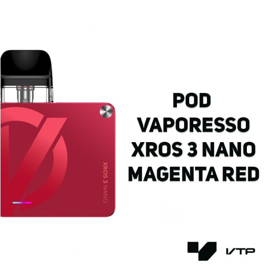 POD Vaporesso Xros 3 Nano - Magenta Red -zdjęcie numer 2
