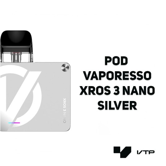 POD Vaporesso Xros 3 Nano - Silver -zdjęcie numer 2