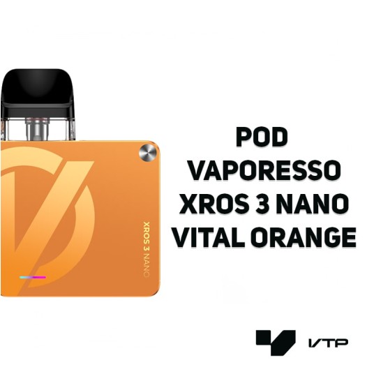 POD Vaporesso Xros 3 Nano - Vital Orange -zdjęcie numer 2
