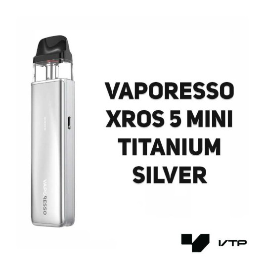 *POD Vaporesso Xros 5 Mini - Titanium Silver -zdjęcie numer 2