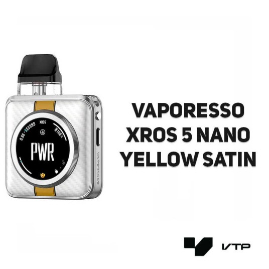 *POD VAPORESSO XROS 5 NANO - YELLOW SATIN -zdjęcie numer 2