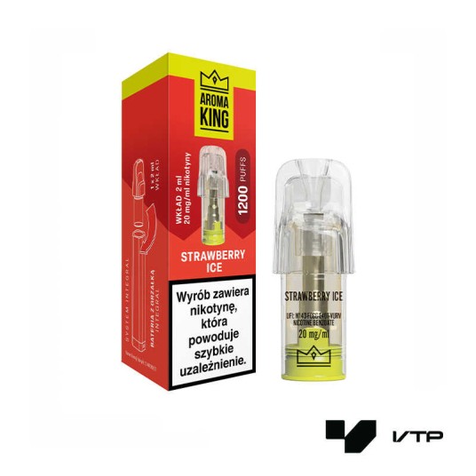 **POJEMNIK AK INTEGRAL - STRAWBERRY ICE 2ML 20MG -zdjęcie numer 1