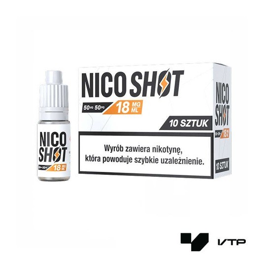 **Shot nikotynowy NICO SHOT 50/50 10ML 18MG -zdjęcie numer 1