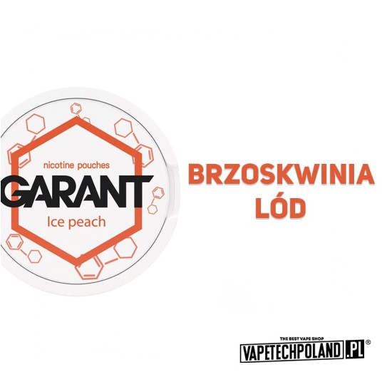 Snus Garant - Ice Peach 20MG -zdjęcie numer 2