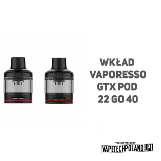 Wkład - Vaporesso GTX POD 22 GO 40 - pusty (2szt.) -zdjęcie numer 2