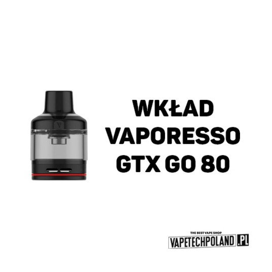 Wkład - Vaporesso GTX POD 26 GO 80 - pusty (2szt.) -zdjęcie numer 2
