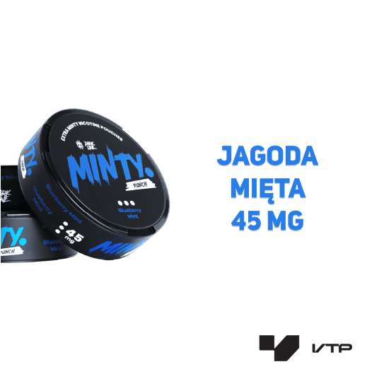 Woreczki Nik. Dark Line MINTY - Blueberry Mint 45M -zdjęcie numer 2