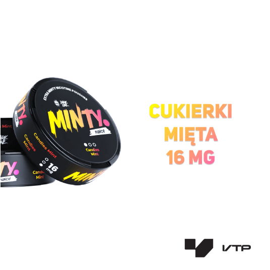 Woreczki Nik. Dark Line MINTY - Candies Mint 16MG -zdjęcie numer 2