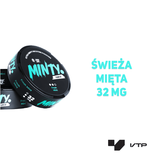 Woreczki Nik. Dark Line MINTY - Fresh Mint 32MG -zdjęcie numer 2