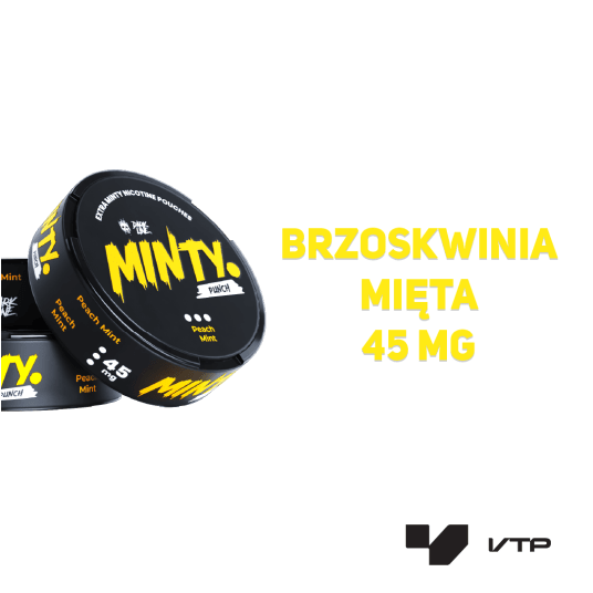 Woreczki Nik. Dark Line MINTY - Peach Mint 45MG -zdjęcie numer 2