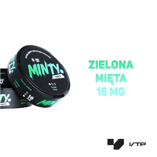 Woreczki Nik. Dark Line MINTY - Spearmint 16MG -zdjęcie numer 2