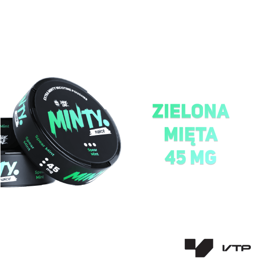 Woreczki Nik. Dark Line MINTY - Spearmint 45MG -zdjęcie numer 2