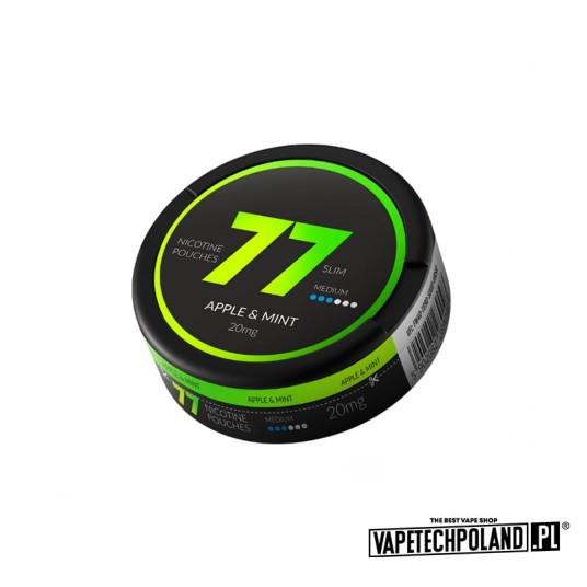**Woreczki Nikotynowe 77 - Apple & Mint 20MG -zdjęcie numer 1