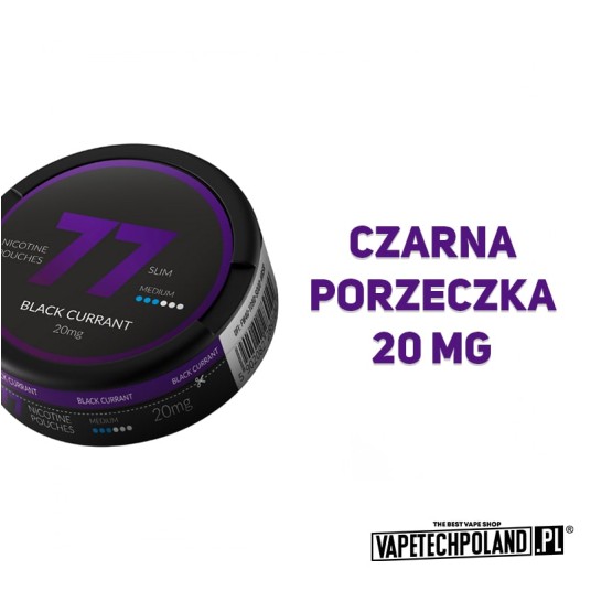Woreczki Nikotynowe 77 - Black Currant 20MG -zdjęcie numer 2