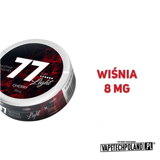 Woreczki Nikotynowe 77 - Cherry 8MG -zdjęcie numer 2