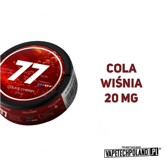 Woreczki Nikotynowe 77 - Cola & Cherry 20MG -zdjęcie numer 2