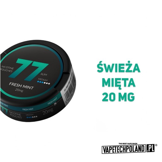 **Woreczki Nikotynowe 77 - Fresh Mint 20MG -zdjęcie numer 2