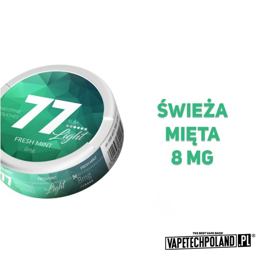 Woreczki Nikotynowe 77 - Fresh Mint 8MG -zdjęcie numer 2