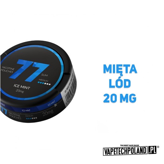 *Woreczki Nikotynowe 77 - Ice Mint 20MG -zdjęcie numer 2